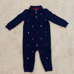 Polo Pony Soft Cotton Polo Coverall